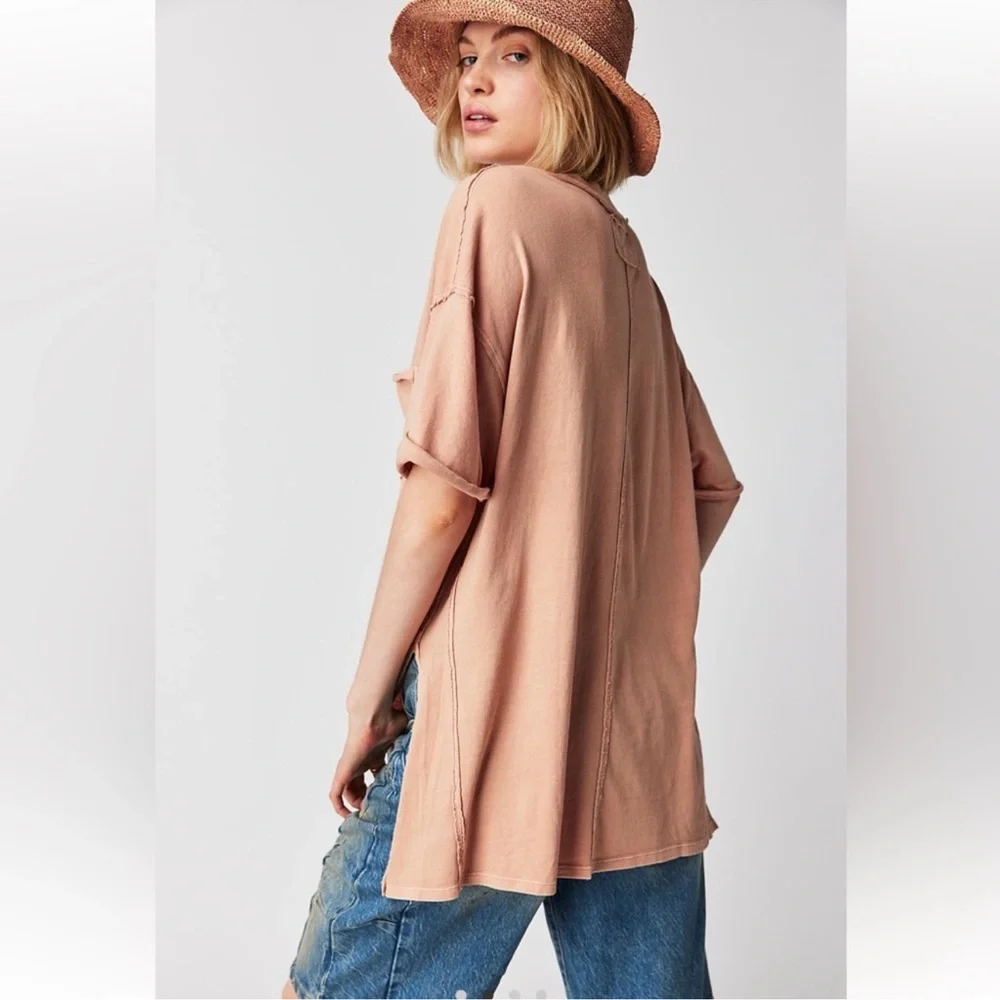 Free People We The Free | Keep Me V-Neck Tee | Small